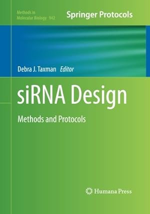 Imagen del vendedor de siRNA Design: Methods and Protocols (Methods in Molecular Biology) [Paperback ] a la venta por booksXpress
