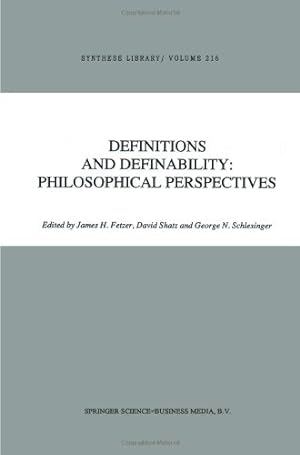 Seller image for Definitions and Definability: Philosophical Perspectives (Synthese Library) by Fetzer, J.H. [Paperback ] for sale by booksXpress