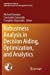 Seller image for Robustness Analysis in Decision Aiding, Optimization, and Analytics (International Series in Operations Research & Management Science) [Soft Cover ] for sale by booksXpress