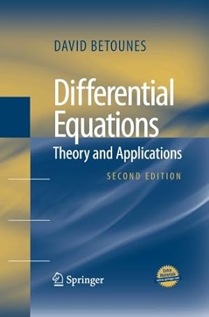 Image du vendeur pour Differential Equations: Theory and Applications by Betounes, David [Paperback ] mis en vente par booksXpress
