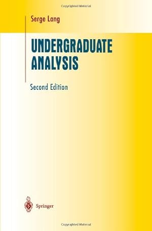 Immagine del venditore per Undergraduate Analysis (Undergraduate Texts in Mathematics) by Lang, Serge [Paperback ] venduto da booksXpress