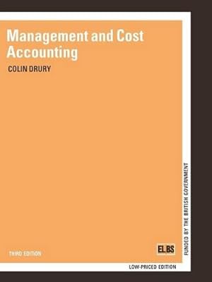 Immagine del venditore per MANAGEMENT AND COST ACCOUNTING (Chapman & Hall Series in Accounting and Finance) by DRURY, COLIN M. [Paperback ] venduto da booksXpress