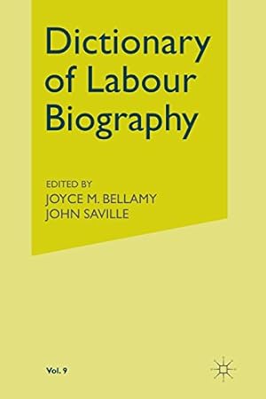 Imagen del vendedor de Dictionary of Labour Biography: Volume IX [Paperback ] a la venta por booksXpress