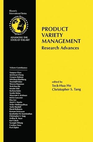 Seller image for Product Variety Management (International Series in Operations Research & Management Science) by Teck-Huaho, . [Paperback ] for sale by booksXpress