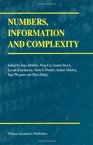 Image du vendeur pour Numbers, Information and Complexity [Hardcover ] mis en vente par booksXpress