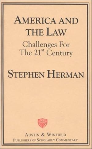 Image du vendeur pour America and the Law by Herman, Steven [Paperback ] mis en vente par booksXpress