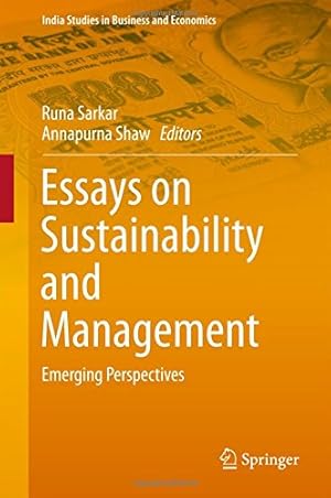 Seller image for Essays on Sustainability and Management: Emerging Perspectives (India Studies in Business and Economics) [Hardcover ] for sale by booksXpress