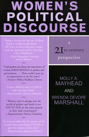 Seller image for Women's Political Discourse: A 21st-Century Perspective (Communication, Media, and Politics) by Mayhead, Molly A., Marshall, Brenda DeVore [Paperback ] for sale by booksXpress