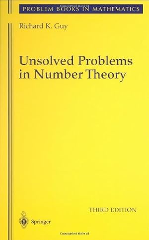 Seller image for Unsolved Problems in Number Theory (Problem Books in Mathematics (1)) by Guy, Richard [Hardcover ] for sale by booksXpress