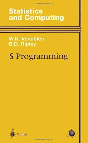 Image du vendeur pour S Programming (Statistics and Computing) by Venables, William, Ripley, B.D. [Hardcover ] mis en vente par booksXpress