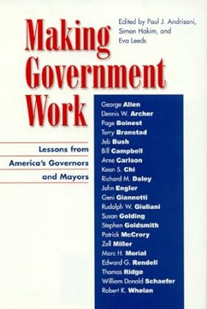 Seller image for Making Government Work [Hardcover ] for sale by booksXpress