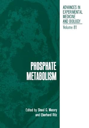 Seller image for Phosphate Metabolism (Advances in Experimental Medicine and Biology) [Paperback ] for sale by booksXpress