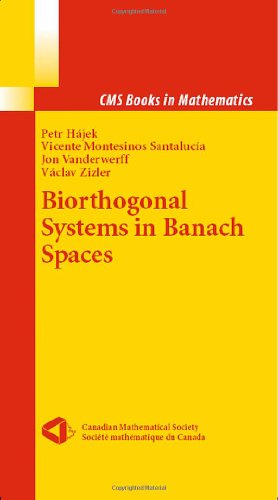 Seller image for Biorthogonal Systems in Banach Spaces (CMS Books in Mathematics) by Hajek, Petr, Montesinos Santalucia, Vicente, Vanderwerff, Jon, Zizler, Vaclav [Hardcover ] for sale by booksXpress