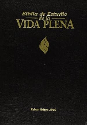 Seller image for Biblia de Estudio Vida Plena, Español, Piel Negro by Zondervan [Leather Bound ] for sale by booksXpress