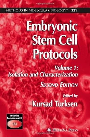 Bild des Verkufers fr Embryonic Stem Cell Protocols: Volume I: Isolation and Characterization (Methods in Molecular Biology) [Paperback ] zum Verkauf von booksXpress