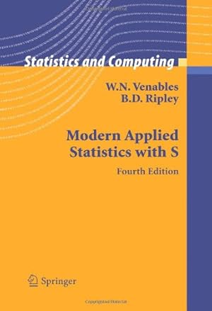 Imagen del vendedor de Modern Applied Statistics with S by Venables and Ripley [Paperback ] a la venta por booksXpress
