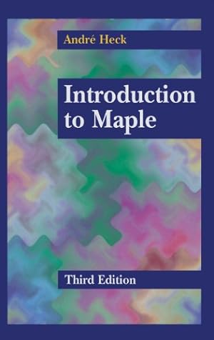 Imagen del vendedor de Introduction to Maple by HECK, Andre [Hardcover ] a la venta por booksXpress