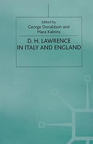 Imagen del vendedor de D. H. Lawrence in Italy and England [Paperback ] a la venta por booksXpress