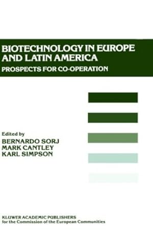 Seller image for Biotechnology in Europe and Latin America: Prospects for Co-operation [Hardcover ] for sale by booksXpress