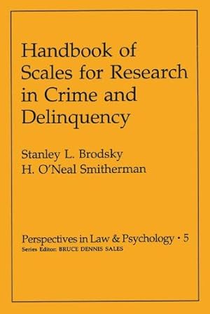 Seller image for Handbook of Scales for Research in Crime and Delinquency (Modern Perspectives in Energy) by Brodsky, Stanley L. [Paperback ] for sale by booksXpress