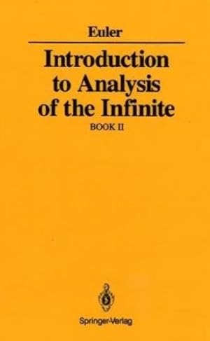 Immagine del venditore per Introduction to Analysis of the Infinite: Book II by Euler, Leonard [Hardcover ] venduto da booksXpress