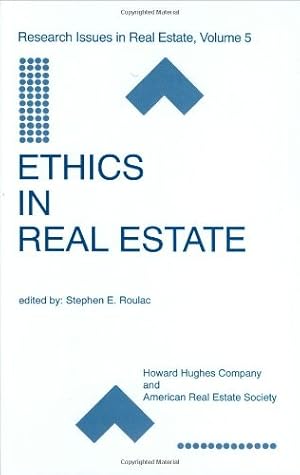 Immagine del venditore per Ethics in Real Estate (Research Issues in Real Estate (5)) [Hardcover ] venduto da booksXpress