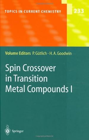 Immagine del venditore per Spin Crossover in Transition Metal Compounds I by Gntlich, Philipp [Hardcover ] venduto da booksXpress