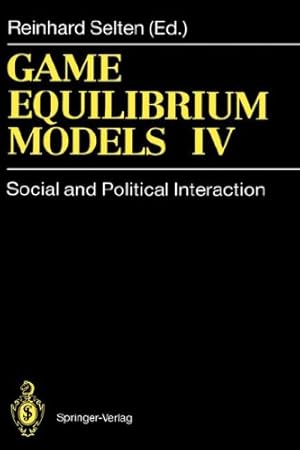 Seller image for Game Equilibrium Models I: Evolution and Game Dynamics (v. 1) [Hardcover ] for sale by booksXpress