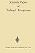 Bild des Verkufers fr Scientific Papers of Tjalling C. Koopmans by Koopmans, Tjalling Charles [Hardcover ] zum Verkauf von booksXpress