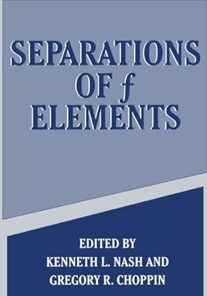 Image du vendeur pour Separations of f Elements [Paperback ] mis en vente par booksXpress