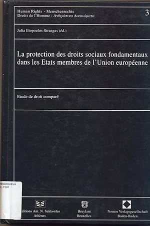 Seller image for La protection des droits sociaux fondamentaux dans les Etats membres de l'Union europenne tude de droit compar for sale by avelibro OHG