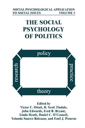 Immagine del venditore per The Social Psychology of Politics (Social Psychological Applications To Social Issues) [Paperback ] venduto da booksXpress