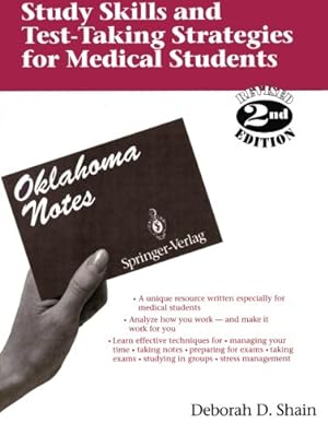 Image du vendeur pour Study Skills and Test-Taking Strategies for Medical Students: Find and Use Your Personal Learning Style (Oklahoma Notes) by Shain, Deborah D. [Paperback ] mis en vente par booksXpress