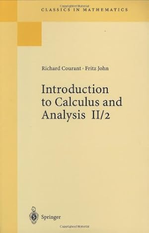 Seller image for Introduction to Calculus and Analysis, Vol. II/2 (Classics in Mathematics) by Courant, Richard, John, Fritz [Paperback ] for sale by booksXpress