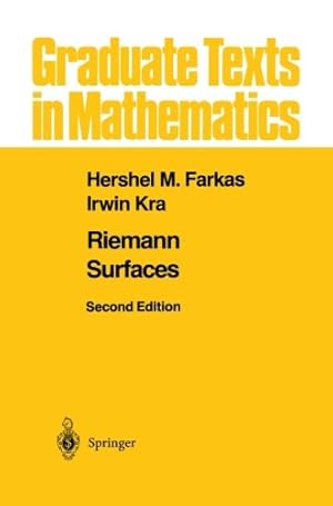 Seller image for Riemann Surfaces (Graduate Texts in Mathematics (71)) by Farkas, Hershel M., Kra, Irwin [Paperback ] for sale by booksXpress