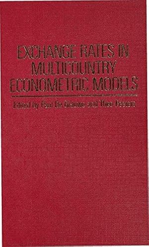 Seller image for Exchange Rates in Multicountry Econometric Models by Grauwe, P. de, Peeters, Theo [Hardcover ] for sale by booksXpress