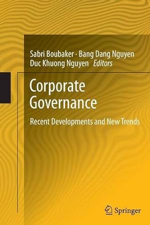 Seller image for Corporate Governance: Recent Developments and New Trends [Paperback ] for sale by booksXpress