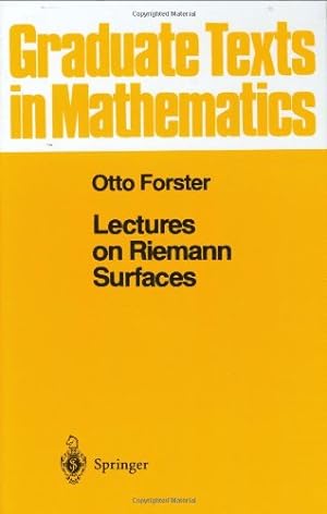 Immagine del venditore per Lectures on Riemann Surfaces by Forster, Otto [Hardcover ] venduto da booksXpress