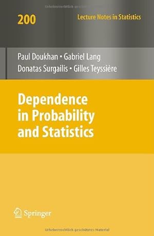 Seller image for Dependence in Probability and Statistics (Lecture Notes in Statistics) [Paperback ] for sale by booksXpress