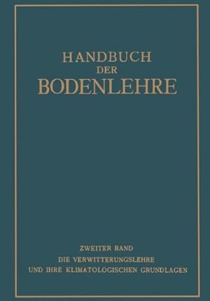 Image du vendeur pour Handbuch der Bodenlehre (German Edition) by Blanck, E. [Paperback ] mis en vente par booksXpress