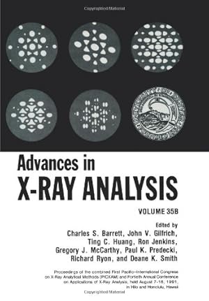 Seller image for Advances in X-Ray Analysis: Volume 35b by Barrett, C.S. [Paperback ] for sale by booksXpress