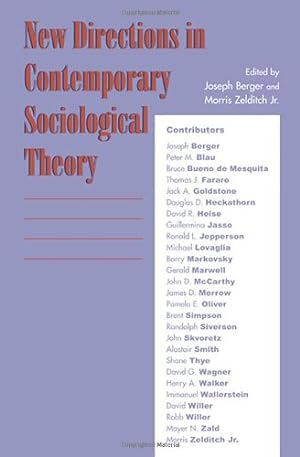 Image du vendeur pour New Directions in Contemporary Sociological Theory [Paperback ] mis en vente par booksXpress