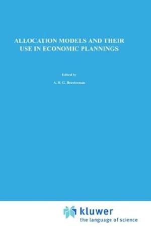 Bild des Verkufers fr Allocation Models and their Use in Economic Planning (International Studies in Economics and Econometrics) by Heesterman, Aaart R. [Hardcover ] zum Verkauf von booksXpress