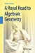 Seller image for A Royal Road to Algebraic Geometry [Soft Cover ] for sale by booksXpress