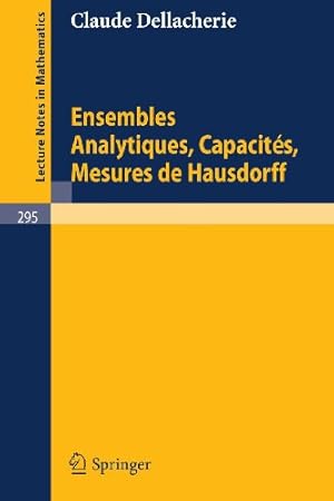 Bild des Verkufers fr Ensembles Analytiques, Capacites, Mesures de Hausdorff (Lecture Notes in Mathematics) (French Edition) by Dellacherie, Claude [Paperback ] zum Verkauf von booksXpress