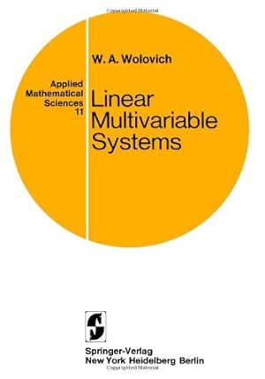 Imagen del vendedor de Linear Multivariable Systems (Applied Mathematical Sciences) by Wolovich, W. A. [Paperback ] a la venta por booksXpress