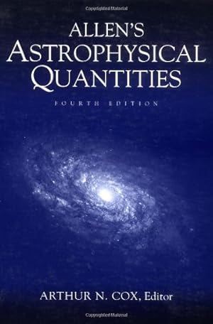 Immagine del venditore per Allens Astrophysical Quantities [Hardcover ] venduto da booksXpress