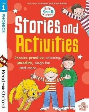 Seller image for Read with Oxford: Stage 1: Biff, Chip and Kipper: Stories and Activities: Phonics practice, colouring, puzzles, bingo fun and more by Roderick Hunt, Alex Brychta (illustrator), Isabel Thomas, Annemarie Young (series editor), Nick Schon (illustrator) [Paperback ] for sale by booksXpress