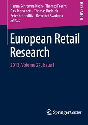 Bild des Verkufers fr European Retail Research: 2013, Volume 27, Issue I [Paperback ] zum Verkauf von booksXpress