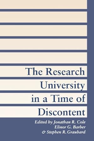 Image du vendeur pour The Research University in a Time of Discontent [Paperback ] mis en vente par booksXpress